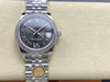 Datejust 31 mm Dark Rhodium Roman Dial | Steel Jubilee | Diamond Bezel | ETA 2688