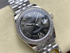 Datejust 31 mm Dark Rhodium Roman Dial | Steel Jubilee | Diamond Bezel | ETA 2688