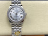 Datejust 31 mm Silver Roman Dial | Steel Jubilee | Diamond Bezel | ETA 2688