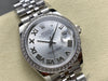 Datejust 31 mm Silver Roman Dial | Steel Jubilee | Diamond Bezel | ETA 2688