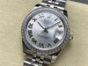 Datejust 31 mm Silver Roman Dial | Steel Jubilee | Diamond Bezel | ETA 2688