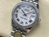 Datejust 31 mm White Roman Dial | Steel Jubilee | Diamond Bezel | ETA 2688