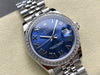 Datejust 31 mm Blue Roman Dial | Steel Jubilee | Diamond Bezel | ETA 2688