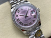 Datejust 31 mm Pink Roman Dial | Steel Jubilee | Diamond Bezel | ETA 2688