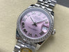 Datejust 31 mm Pink Roman Dial | Steel Jubilee | Diamond Bezel | ETA 2688