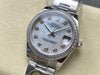 Datejust 31 mm Mother of Pearl Diamond Dial | Steel Oyster | Diamond Bezel | ETA 2688
