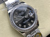 Datejust 31 mm Dark Rhodium Diamond Dial | Steel Oyster | Diamond Bezel | ETA 2688