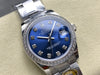 Datejust 31 mm Blue Diamond Dial | Steel Oyster | Diamond Bezel | ETA 2688