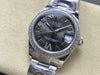 Datejust 31 mm Dark Rhodium Roman Dial | Steel Oyster | Diamond Bezel | ETA 2688