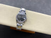 Datejust 31 mm Dark Rhodium Roman Dial | Steel Oyster | Diamond Bezel | ETA 2688