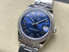 Datejust 31 mm Blue Roman Dial | Steel Oyster | Diamond Bezel | ETA 2688