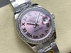 Datejust 31 mm Pink Roman Dial | Steel Oyster | Diamond Bezel | ETA 2688