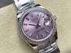 Datejust 31 mm Pink Baton Dial | Steel Oyster | Diamond Bezel | ETA 2688