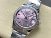 Datejust 31 mm Pink Baton Dial | Steel Oyster | Diamond Bezel | ETA 2688