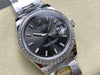 Datejust 31 mm Slate Baton Dial | Steel Oyster | Diamond Bezel | ETA 2688