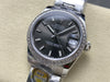 Datejust 31 mm Slate Baton Dial | Steel Oyster | Diamond Bezel | ETA 2688