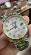 ARF – Datejust 36 126233 Mother of Pearl Diamond Dial | Çelik / Yellow Gold Jubilee | Yivli Bezel | Super Clone 3235