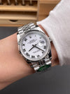 ARF – Datejust 36 126234 White Roman Dial | Çelik Jubilee | Yivli Bezel | Super Clone 3235